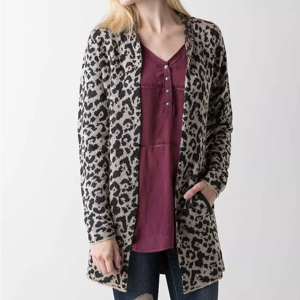 Daytrip Leopard Cardigan Size Small